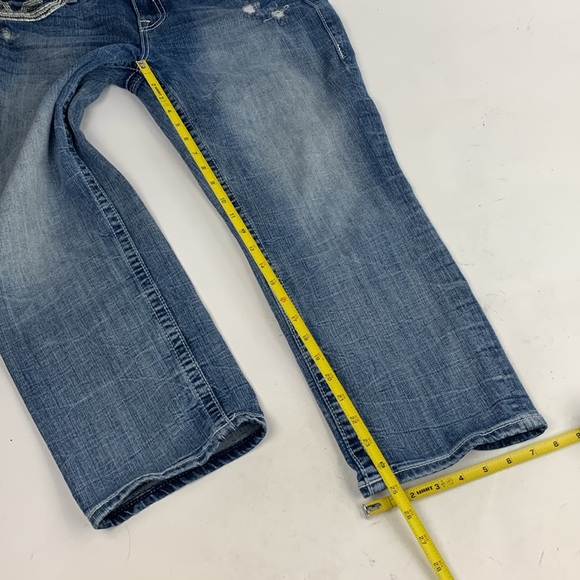 Vigoss The Chelsea Boyfriend Capri Ankle Length crop Jeans Size 11/12 Stretch - Picture 12 of 15